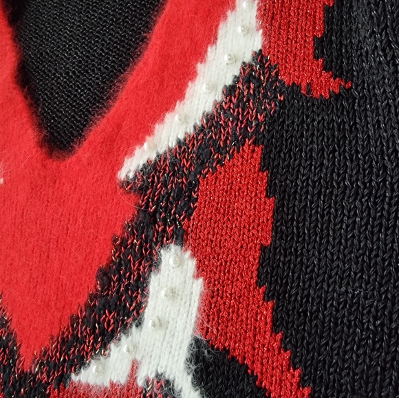 Stunning Unique Vintage Pearl & Angora Sweater - Picture 7 of 9